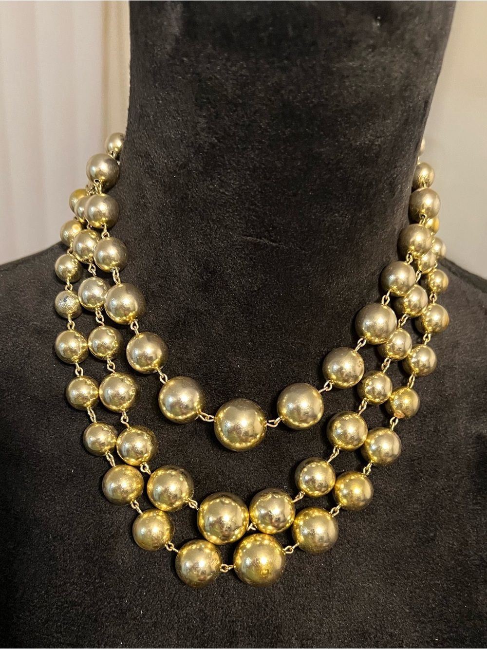 Gold-Tone Multi-Strand Beaded Necklace - Women Jewelry